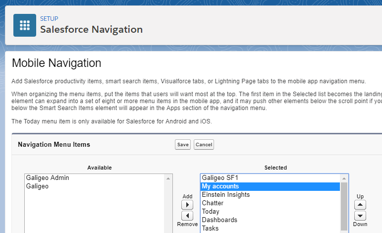 Galigeo for Salesforce Admin